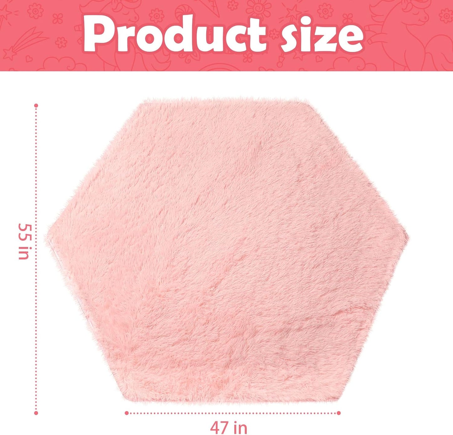 Save 17% on Monobeach Princess Tent Kids Castle Play Tent with Star Lights & Pink Kids Rug Toys for Children Indoor and Outdoor Games, 55" x 53"