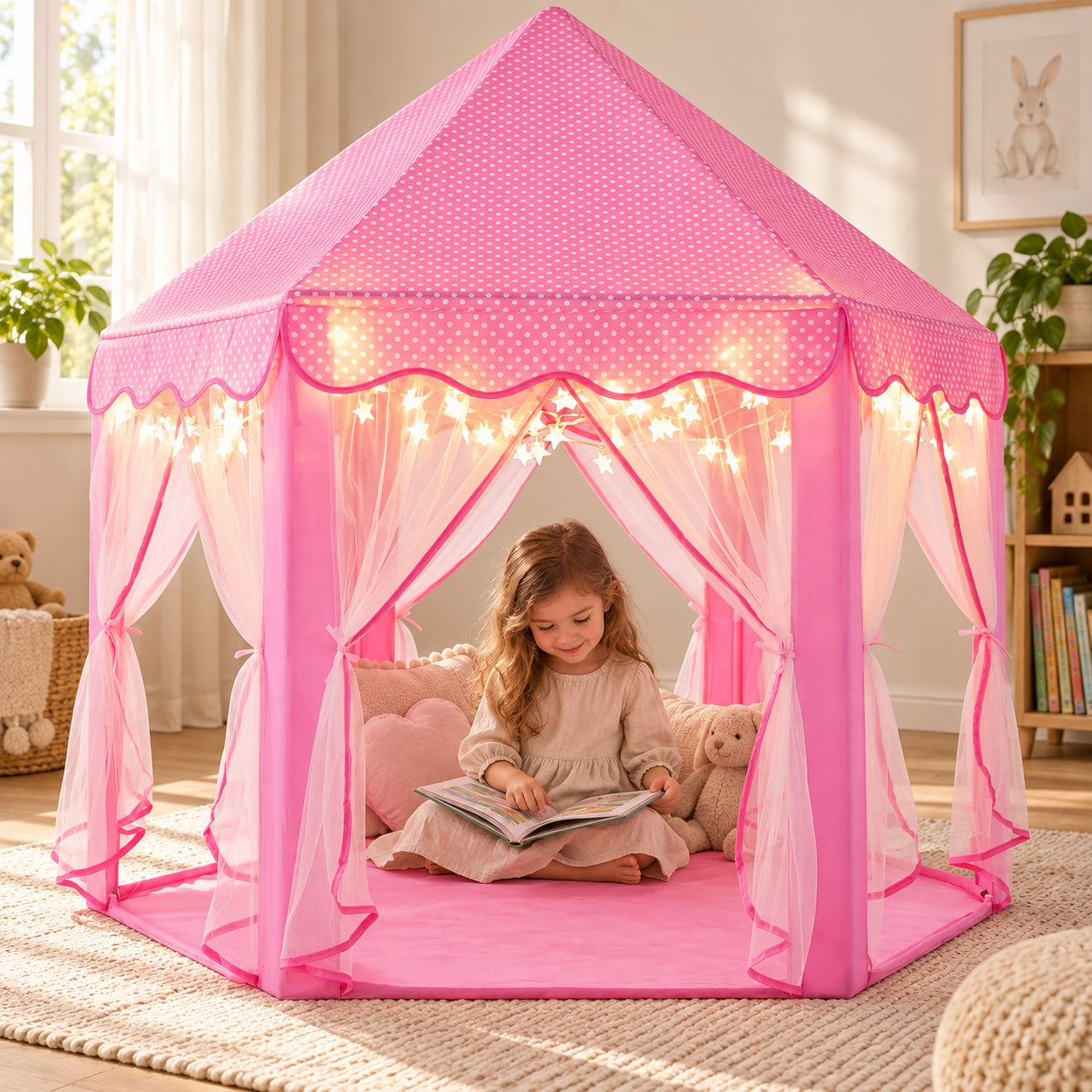 Star Light Princess Tent, Pink