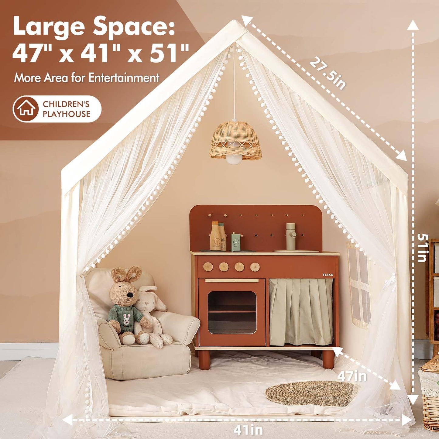 Monobeach Kids Play House（Beige ）