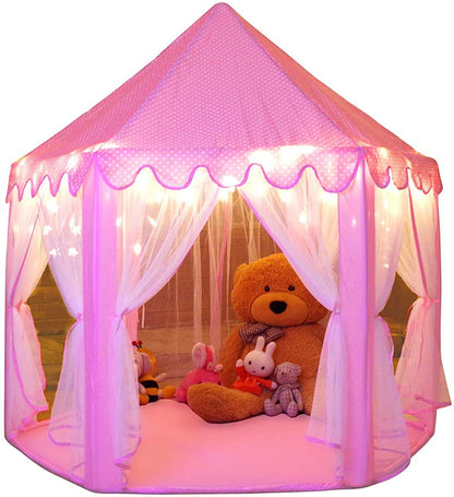 Monobeach Princess Tent Girls with Star Lights