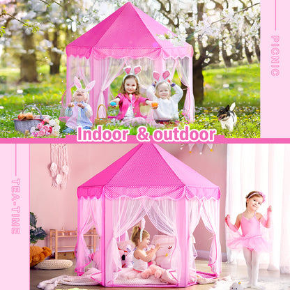Monobeach Princess Tent Girls with Star Lights